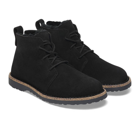 Birkenstock Uppsala Lace Up Mid Boot (Men) - Black Suede Boots - Casual - Low - The Heel Shoe Fitters