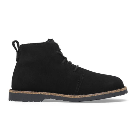 Birkenstock Uppsala Lace Up Mid Boot (Men) - Black Suede Boots - Casual - Low - The Heel Shoe Fitters