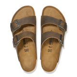 Birkenstock Arizona Slide Sandal (Men) - Thyme Oiled Leather/Suede Sandal - Slide - The Heel Shoe Fitters