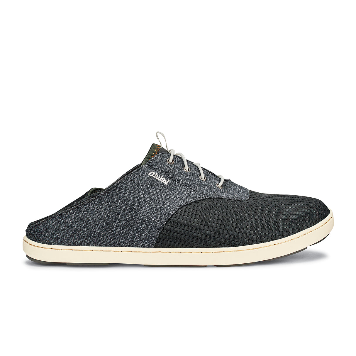 OluKai Nohea Moku Lace Up (Men) - Dark Shadow/Dark Shadow Dress-Casual - Lace Ups - The Heel Shoe Fitters