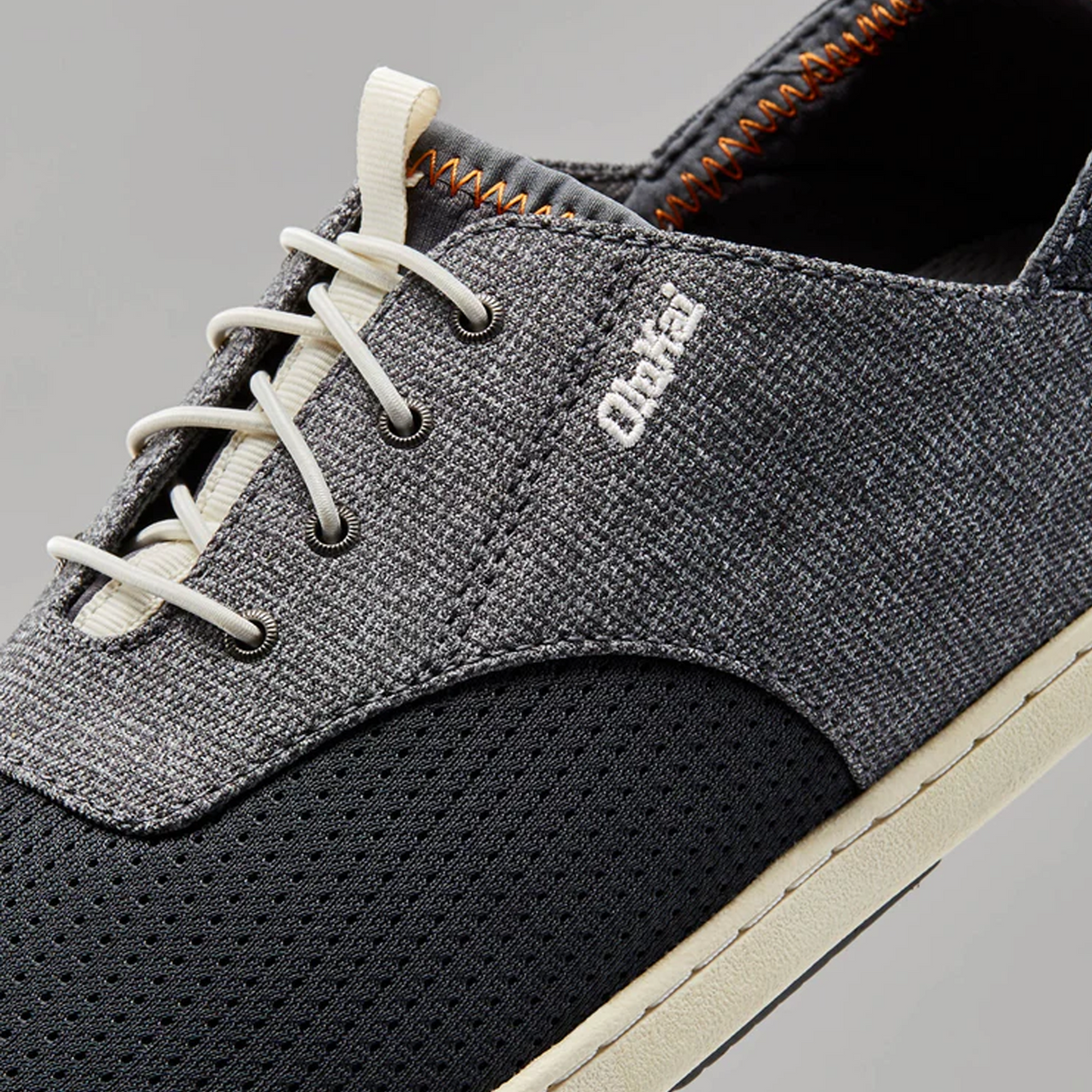 OluKai Nohea Moku Lace Up (Men) - Dark Shadow/Dark Shadow Dress-Casual - Lace Ups - The Heel Shoe Fitters