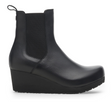 Birkenstock Ebba Narrow Chelsea Wedge Boot (Women) - Black Leather Boots - Casual - Low - The Heel Shoe Fitters