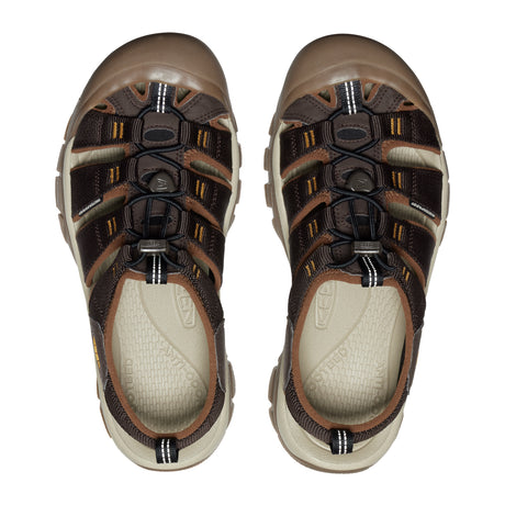 Keen Newport H2 Active Sandal (Men) - Java/Golden Yellow Sandal - Active - The Heel Shoe Fitters