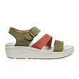 Keen Ellecity Backstrap Sandal (Women) - Martini Olive/Baked Clay Sandal - Heel/Wedge - The Heel Shoe Fitters