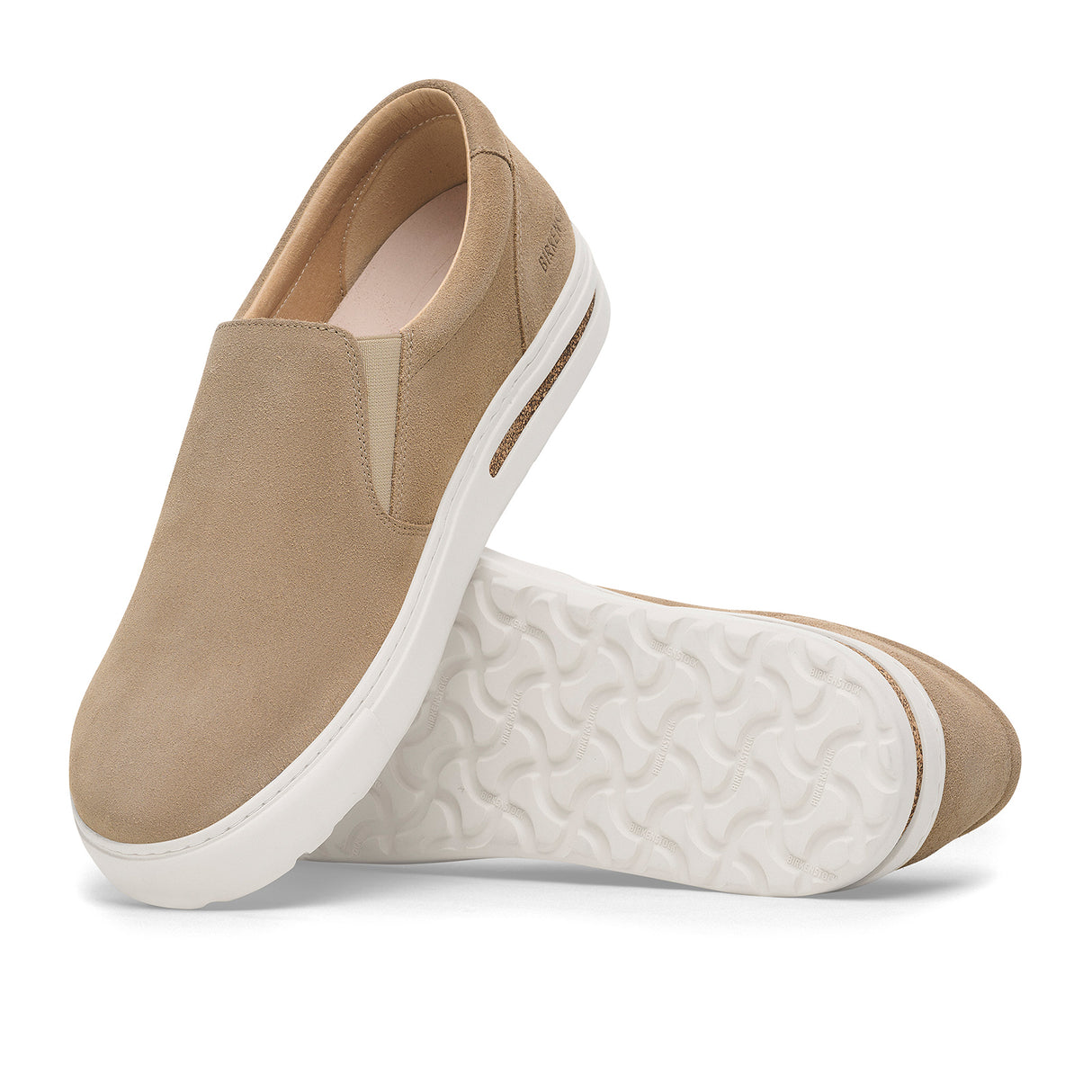 Birkenstock Oswego Narrow Slip On Sneaker (Women) - Taupe Suede Athletic - Casual - Slip On - The Heel Shoe Fitters