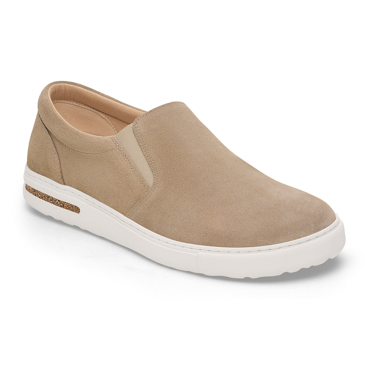 Birkenstock Oswego Narrow Slip On Sneaker (Women) - Taupe Suede Athletic - Casual - Slip On - The Heel Shoe Fitters