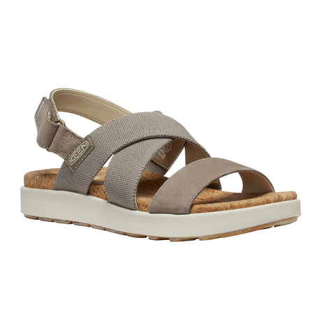 Keen Elle Criss Cross Backstrap Sandal (Women) - Brindle/Birch Sandal - Backstrap - The Heel Shoe Fitters