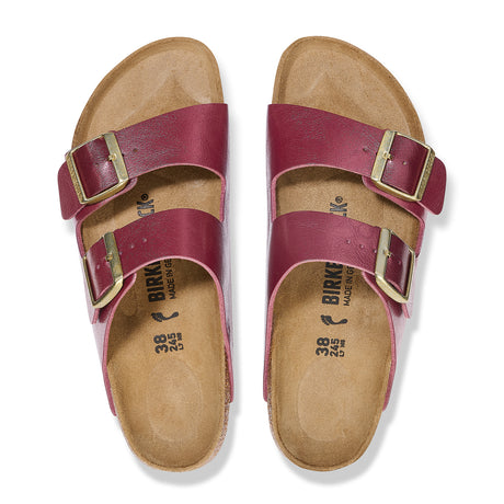 Birkenstock Arizona Narrow Slide Sandal (Women) - Graceful Berry Crush Birko-Flor Sandal - Slide - The Heel Shoe Fitters