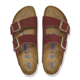 Birkenstock Arizona Soft Footbed Slide Sandal (Women) - Zinfandel Nubuck Sandal - Slide - The Heel Shoe Fitters