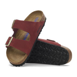 Birkenstock Arizona Soft Footbed Slide Sandal (Women) - Zinfandel Nubuck Sandal - Slide - The Heel Shoe Fitters