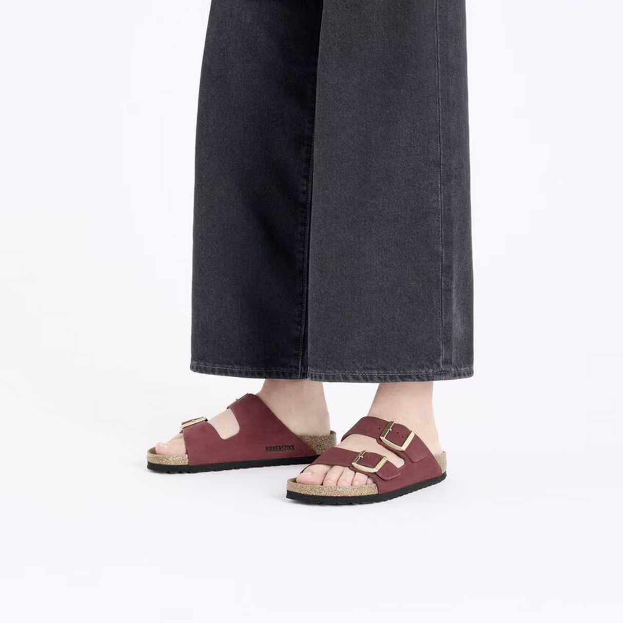 Birkenstock Arizona Soft Footbed Slide Sandal (Women) - Zinfandel Nubuck Sandal - Slide - The Heel Shoe Fitters