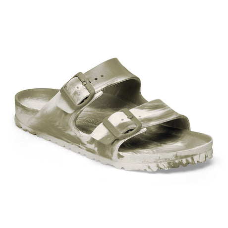 Birkenstock Arizona EVA Narrow Slide Sandal (Women) - Multi Khaki/Eggshell Sandal - Slide - The Heel Shoe Fitters