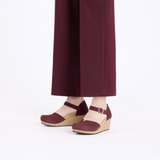 Birkenstock Mary Narrow Wedge Sandal (Women) - Zinfandel Nubuck Dress-Casual - Heels - The Heel Shoe Fitters