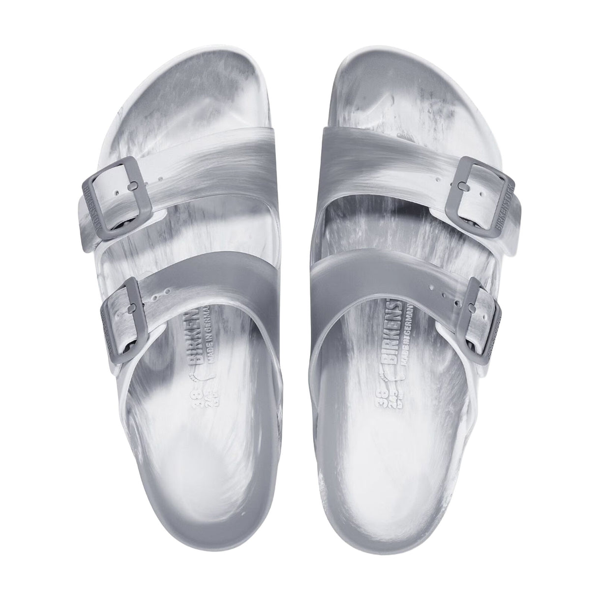 Birkenstock Arizona EVA Narrow Slide Sandal (Women) - Multi Stone Coin/White Sandal - Slide - The Heel Shoe Fitters