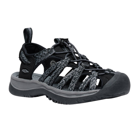 Keen Whisper Active Sandal (Women) - Black/Steel Grey Sandal - Active - The Heel Shoe Fitters