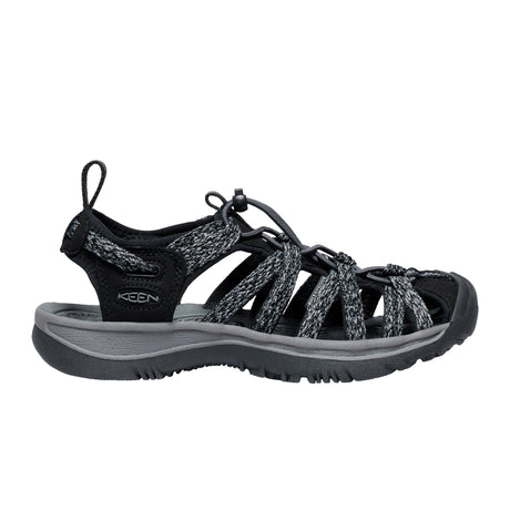 Keen Whisper Active Sandal (Women) - Black/Steel Grey Sandal - Active - The Heel Shoe Fitters