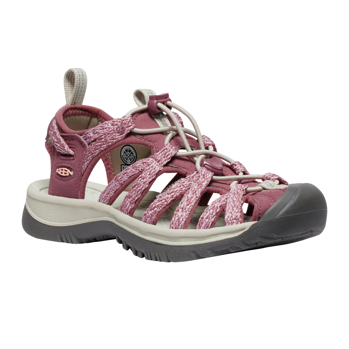 Keen Whisper Active Sandal (Women) - Rose Brown/Peach Parfait Sandal - Active - The Heel Shoe Fitters