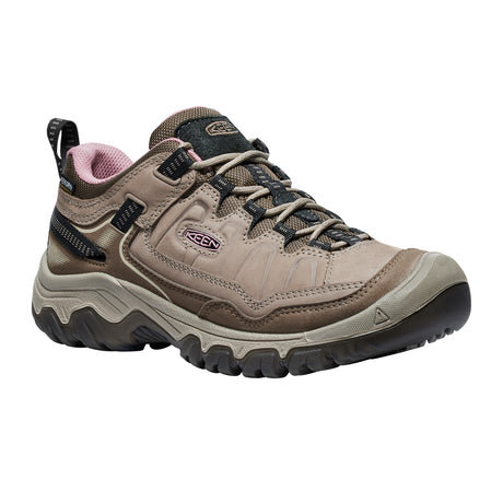 Keen Targhee IV Waterproof Hiking Shoe (Women) - Brindle/Nostalgia Rose Hiking - Low - The Heel Shoe Fitters