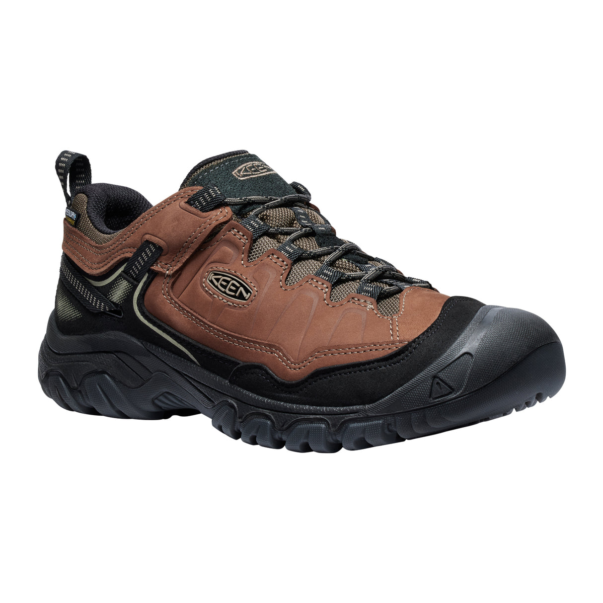 Keen Targhee IV Waterproof Hiking Shoe (Men) - Bison/Black Hiking - Low - The Heel Shoe Fitters