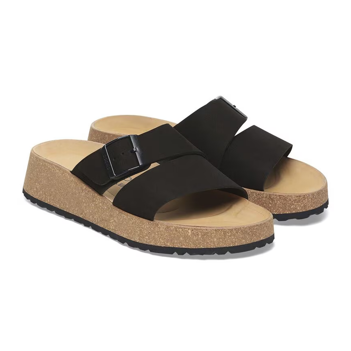 Birkenstock Almina Narrow Slide Sandal (Women) - Black Nubuck Sandal - Slide - The Heel Shoe Fitters