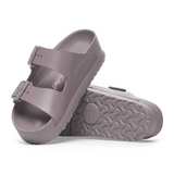 Birkenstock Arizona Flex Platform Slide Sandal (Women) - Faded Purple Leather Sandal - Slide - The Heel Shoe Fitters