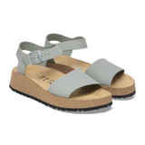 Birkenstock Glenda Narrow Wedge Sandal (Women) - Pure Sage Nubuck Sandal - Heel/Wedge - The Heel Shoe Fitters