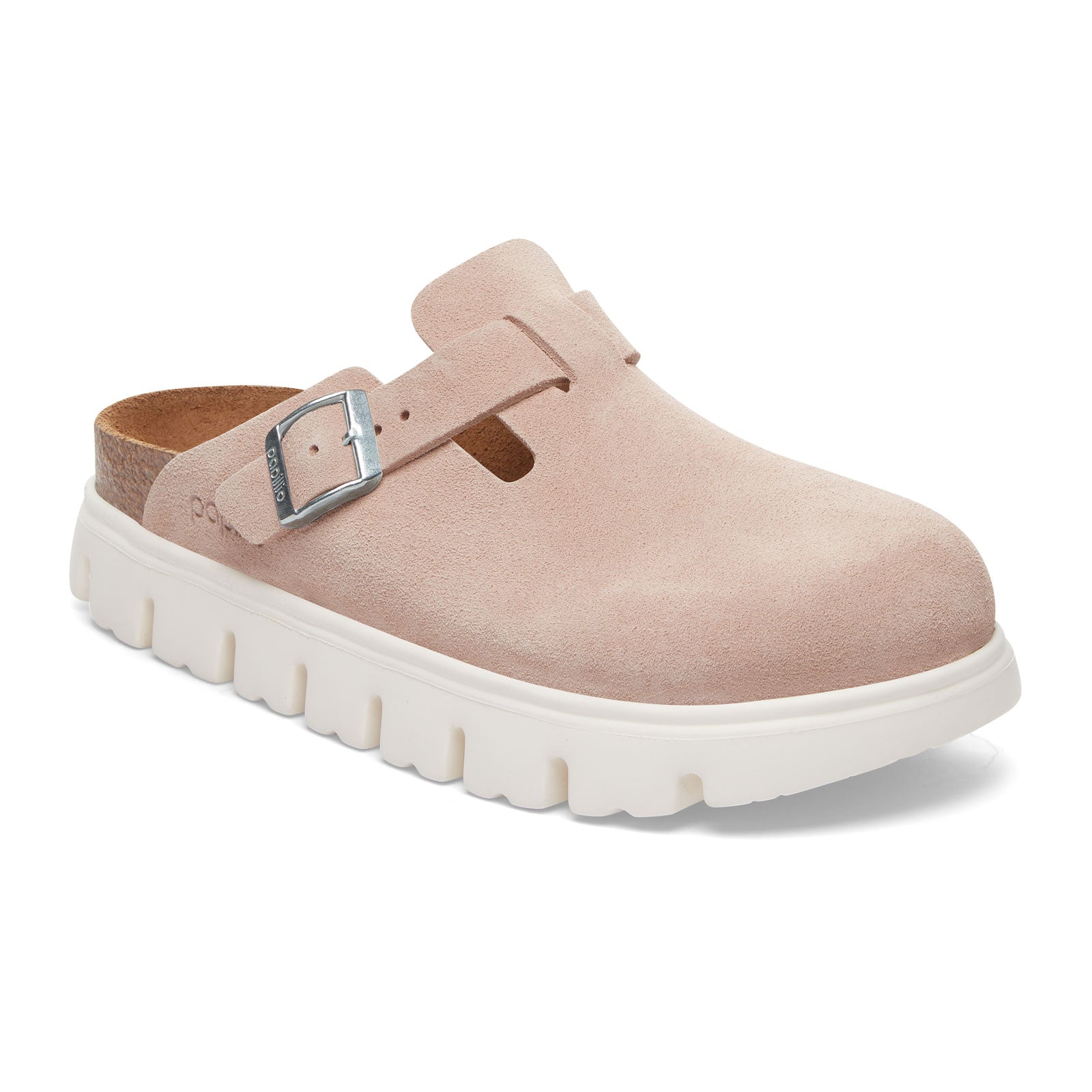 Birkenstock Boston Chunky Narrow Clog (Women) - Light Rose Suede