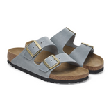 Birkenstock Arizona Slide Sandal (Women) - Basalt Gray Oiled Leather Sandal - Slide - The Heel Shoe Fitters