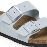 Birkenstock Arizona Narrow Slide Sandal (Women) - Baby Blue Suede Sandal - Slide - The Heel Shoe Fitters