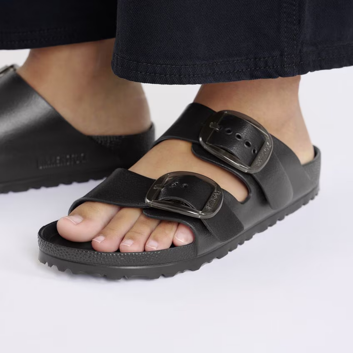 Birkenstock Arizona Big Buckle EVA Slide Sandal (Women) - Black Sandal - Slide - The Heel Shoe Fitters