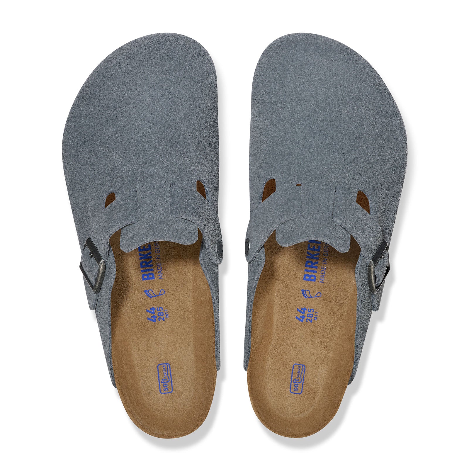 Birkenstock Boston Clog (Men) - Basalt Gray Suede – The Heel Shoe