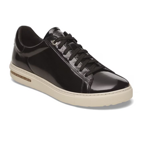 Birkenstock Bend Narrow Sneaker (Women) - High Shine Black Leather Athletic - Casual - Slip On - The Heel Shoe Fitters