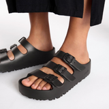 Birkenstock Florida III Flex Platform EVA Slide Sandal (Women) - Black