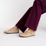 Birkenstock Tracy Mary Jane (Women) - Sandcastle Nubuck Dress-Casual - Flat - The Heel Shoe Fitters