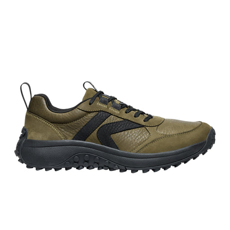 Keen KS86 Sneaker (Men) - Dark Olive/Black Leather Athletic - Running - Trail - The Heel Shoe Fitters