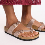 Birkenstock Mayari Sandal (Women) - Metallic Copper Birko-Flor Sandal - Thong - The Heel Shoe Fitters