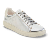 Birkenstock Bend Sneaker (Women) - Metallic Silver/White Leather Athletic - Casual - Lace Up - The Heel Shoe Fitters