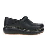 Dansko Platform Pro Clog (Women) - Black Burnished Nubuck Dress-Casual - Professional - The Heel Shoe Fitters