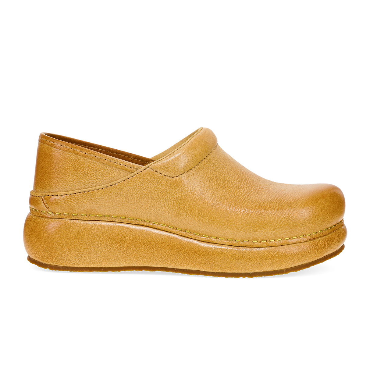 Dansko Platform Pro Clog (Women) - Honey Distressed Dress-Casual - Professional - The Heel Shoe Fitters