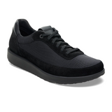 Birkenstock Honnef City Lace Up (Women) - Black/Black Textile Athletic - Casual - Lace Up - The Heel Shoe Fitters