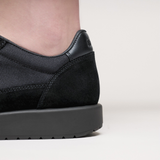 Birkenstock Honnef City Lace Up (Women) - Black/Black Textile Athletic - Casual - Lace Up - The Heel Shoe Fitters