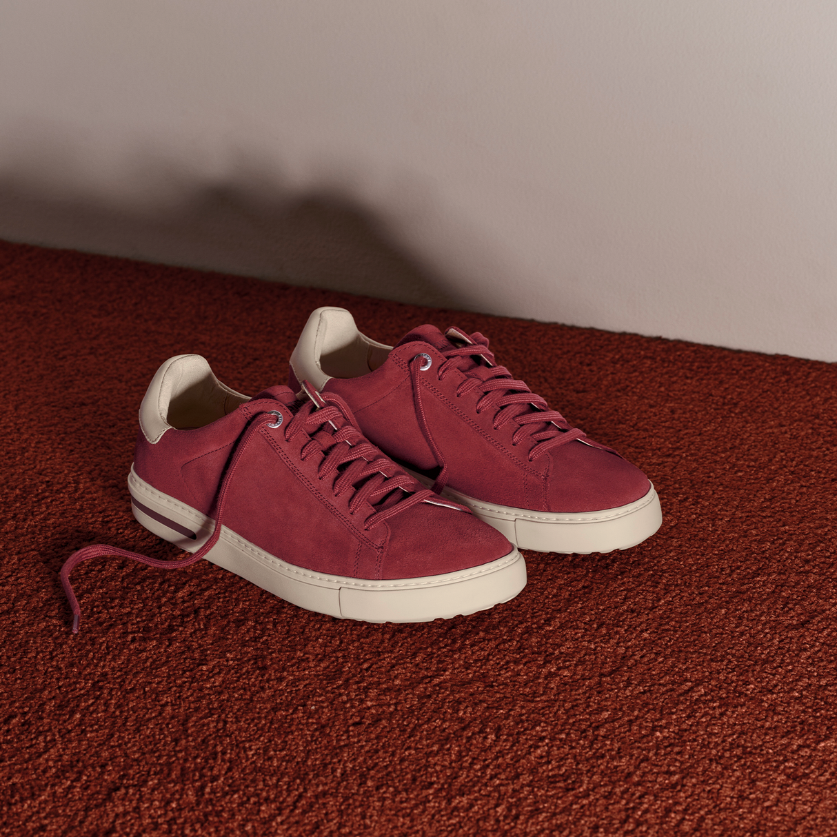 Birkenstock Bend Varsity Sneaker (Women) - Zinfandel Suede/Eggshell Leather Athletic - Casual - Lace Up - The Heel Shoe Fitters