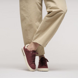 Birkenstock Bend Varsity Sneaker (Women) - Zinfandel Suede/Eggshell Leather Athletic - Casual - Lace Up - The Heel Shoe Fitters