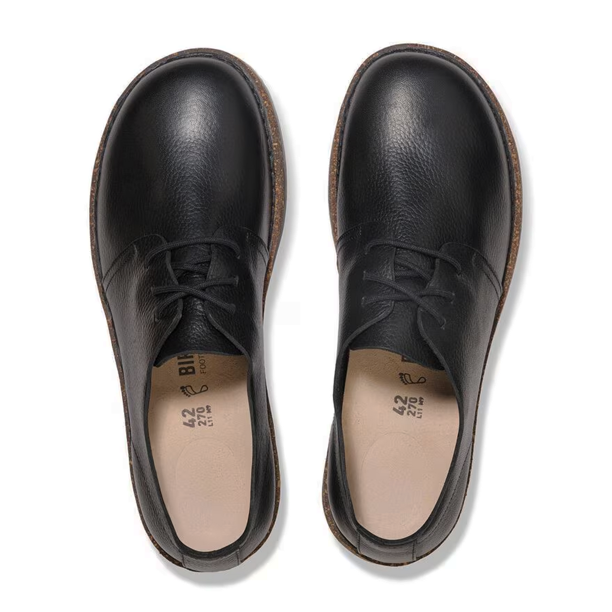 Birkenstock Uppsala Low Oxford (Men) - Black Leather Dress-Casual - Oxford - The Heel Shoe Fitters