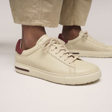 Birkenstock Bend Varsity Sneaker (Women) - Eggshell Leather/Zinfandel Suede Athletic - Casual - Lace Up - The Heel Shoe Fitters