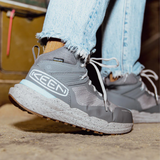 Keen Utility Synchro Mid Waterproof Carbon Toe Work Boot (Women) - Steel Grey/Gum Boots - Work - Mid - The Heel Shoe Fitters