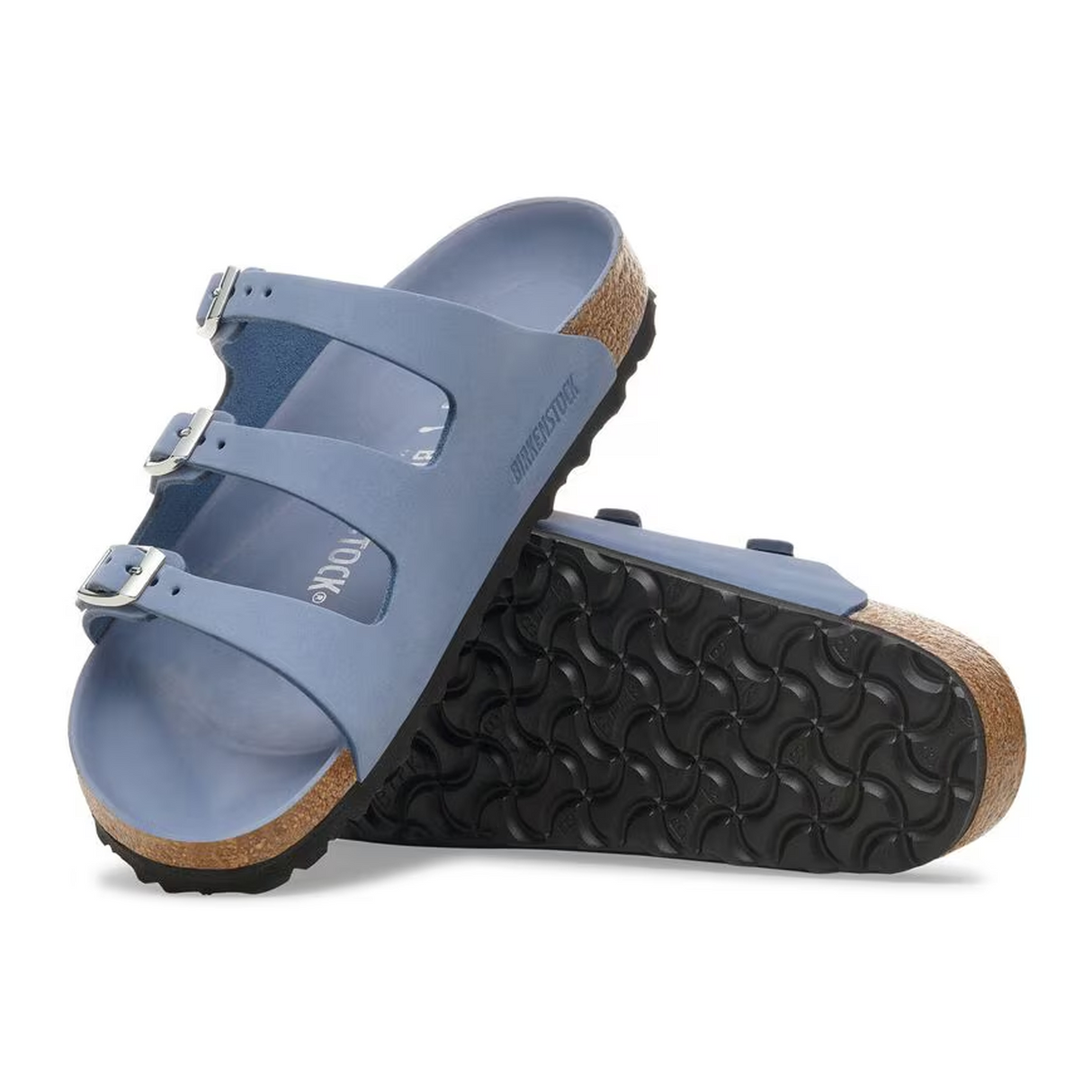 Birkenstock Florida Hex Slide Sandal (Women) - Stone Blue Nubuck Sandal - Slide - The Heel Shoe Fitters