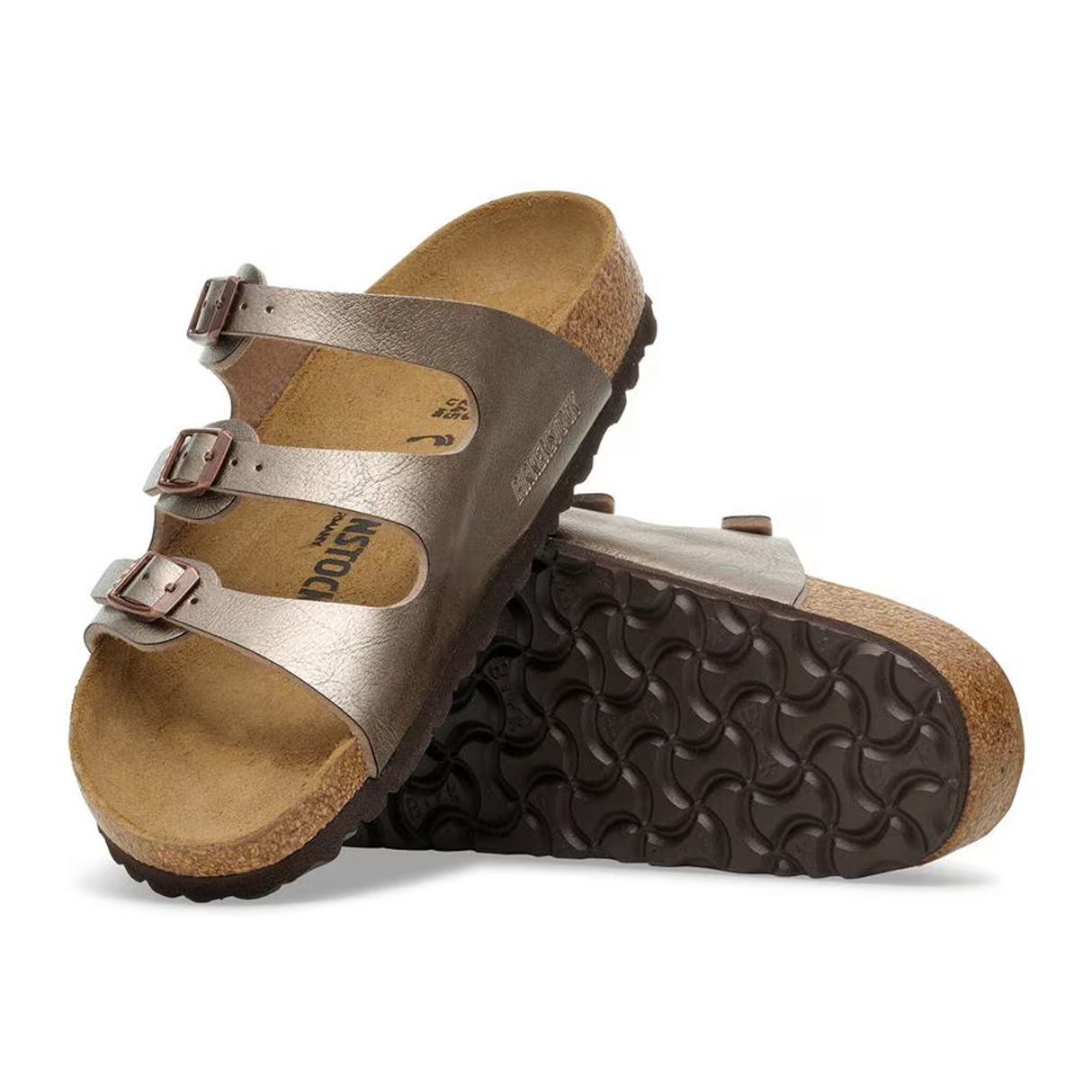 Birkenstock Florida Slide Sandal (Women) - Graceful Taupe Birko-Flor Sandal - Slide - The Heel Shoe Fitters