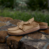 Birkenstock Buckley Clog (Women) - Tobacco Oiled Leather Dress-Casual - Clogs & Mules - The Heel Shoe Fitters