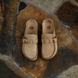 Birkenstock Buckley Clog (Women) - Tobacco Oiled Leather Dress-Casual - Clogs & Mules - The Heel Shoe Fitters